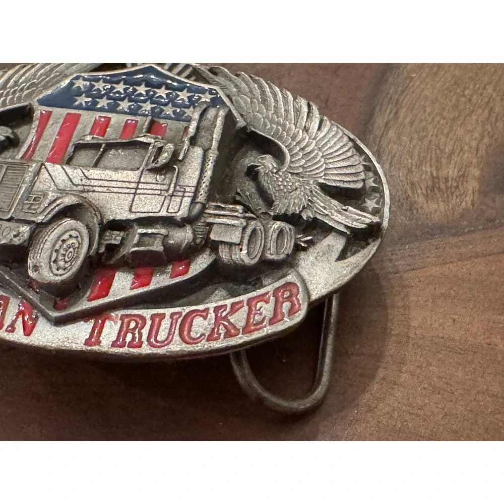 Vintage‎ 1988 Siskiyou Belt Buckle American Trucker 20th Century Cowboy